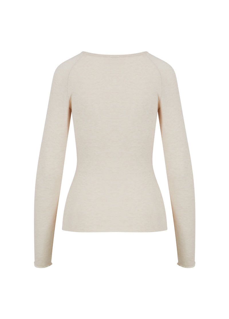 CC Heart CC HEART LANA KNIT WITH LONG SLEEVES Knitwear Creme - 364