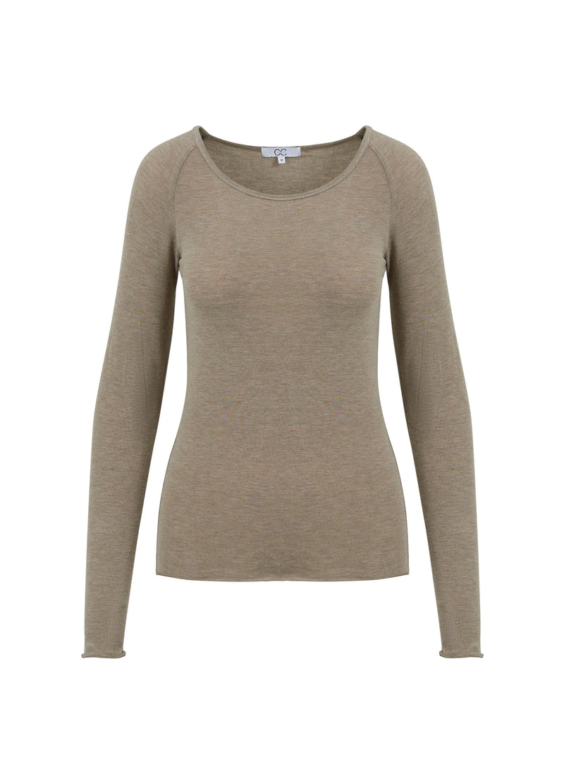 CC Heart CC HEART LANA KNIT WITH LONG SLEEVES Knitwear Hazel melange - 372