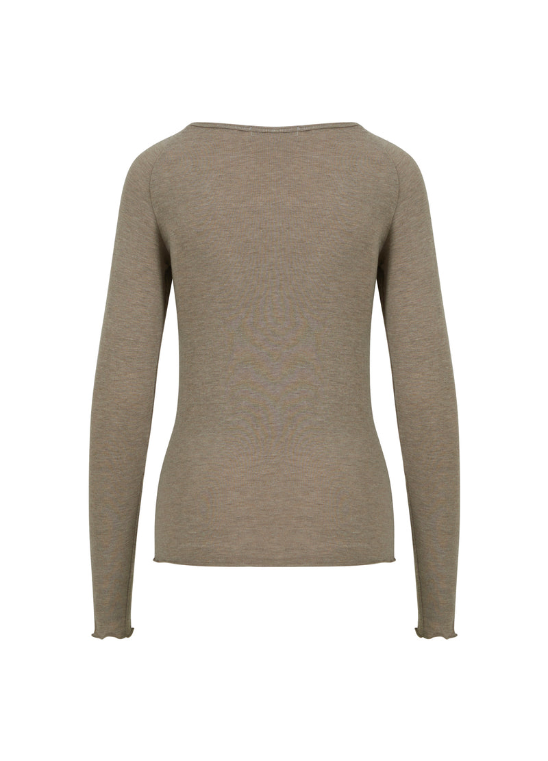 CC Heart CC HEART LANA KNIT WITH LONG SLEEVES Knitwear Hazel melange - 372