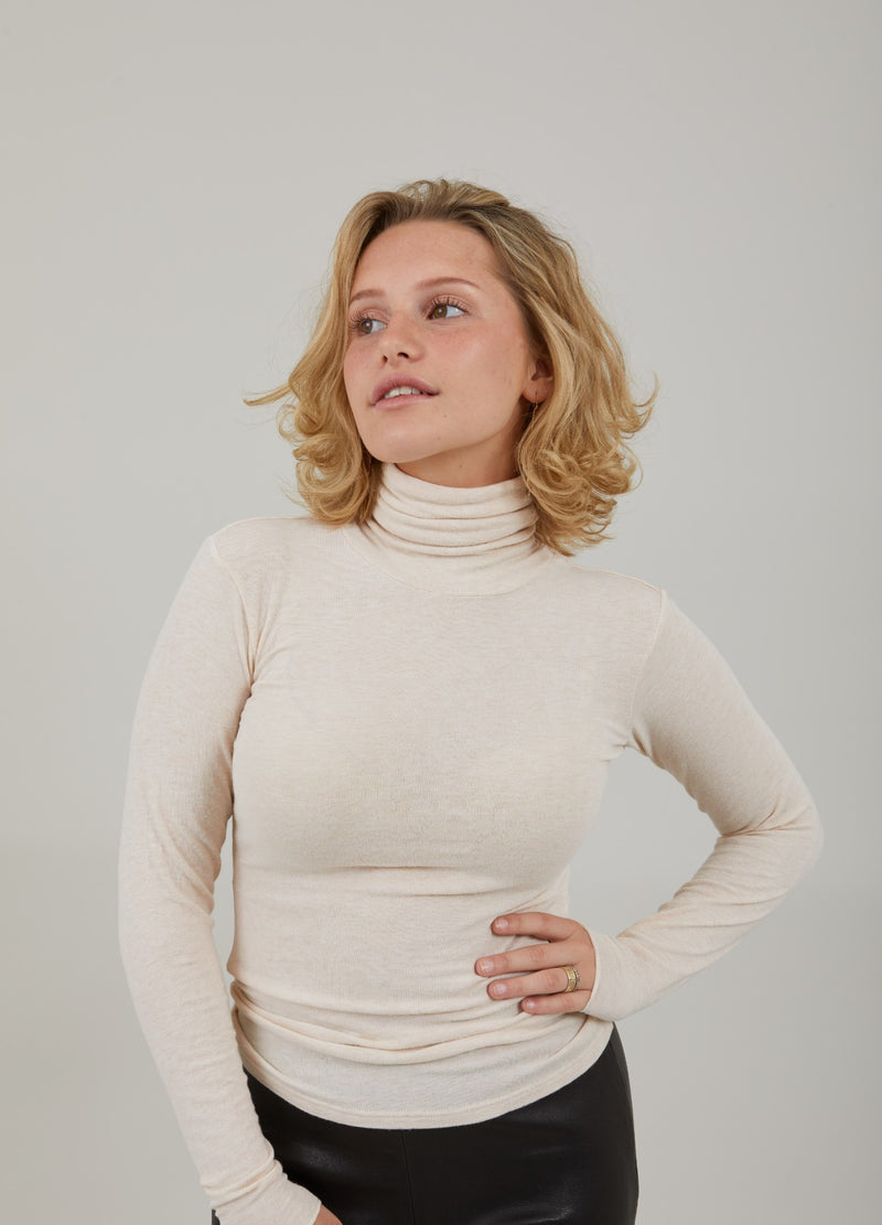 CC Heart CC HEART LANA ROLL NECK Knitwear Creme - 364