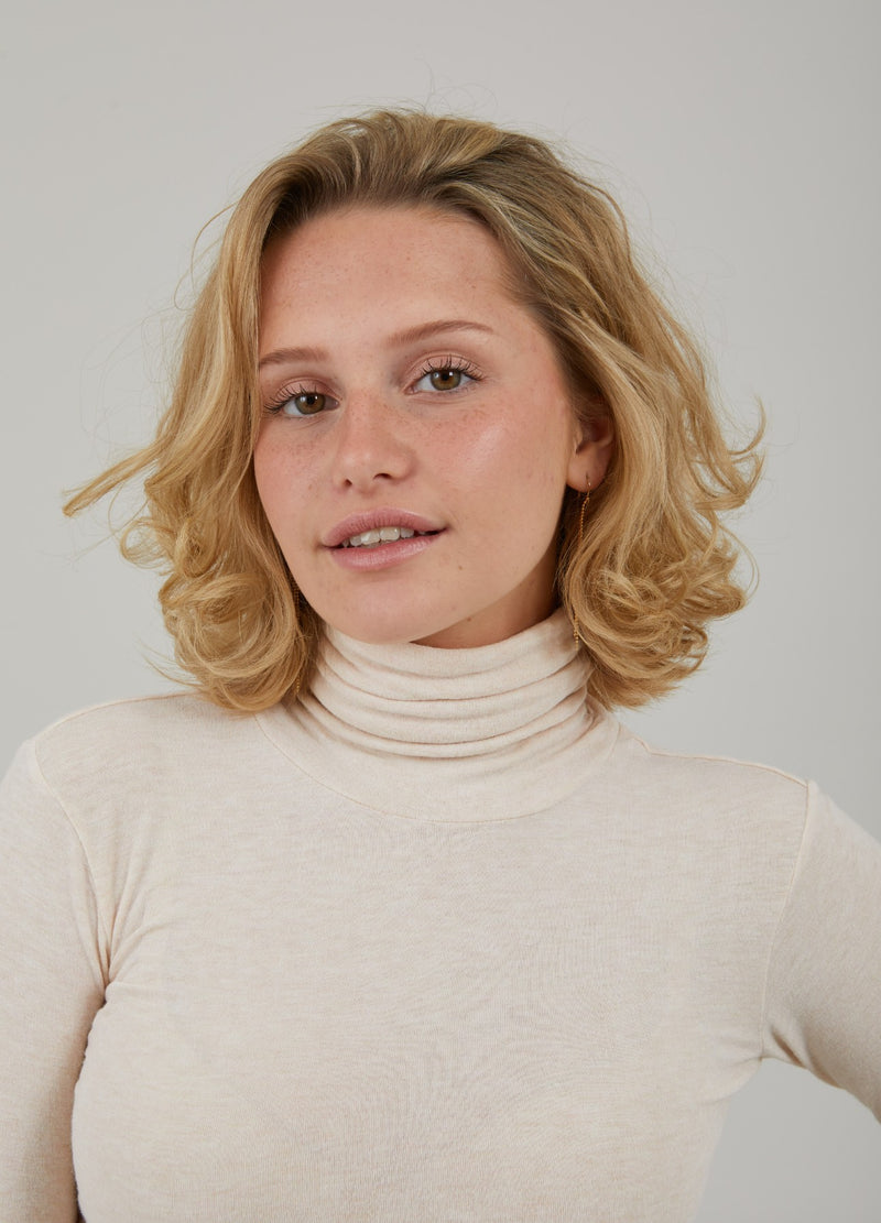 CC Heart CC HEART LANA ROLL NECK Knitwear Creme - 364