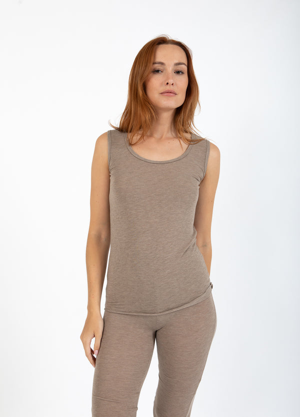 CC Heart CC HEART LANA WOOL TANKTOP Shirt/Blouse Hazel melange - 372