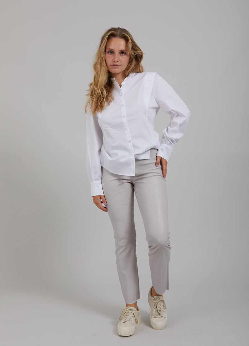 CC Heart CC HEART LEATHER LEGGINGS Pants Moon Grey - 105