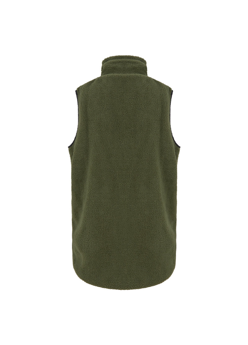 CC Heart CC HEART LENNON MIX PILE WAISTCOAT Outerwear Army/black - 457