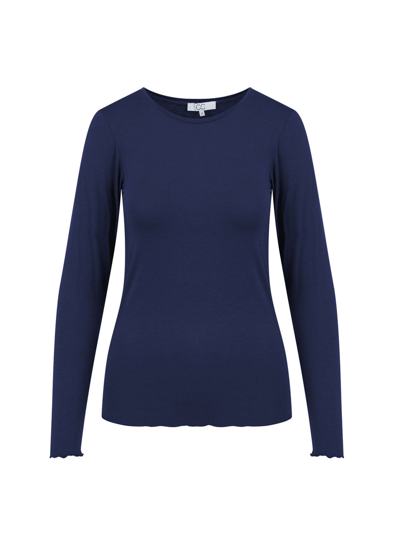 CC Heart CC HEART LONG SLEEVE TOP Shirt/Blouse Navy - 563