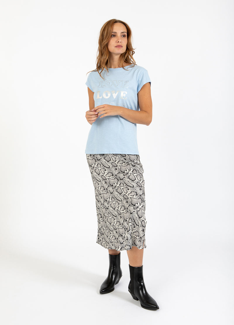 CC Heart CC HEART LOVE T-SHIRT - CAP SLEEVE T-Shirt Powder blue - 588