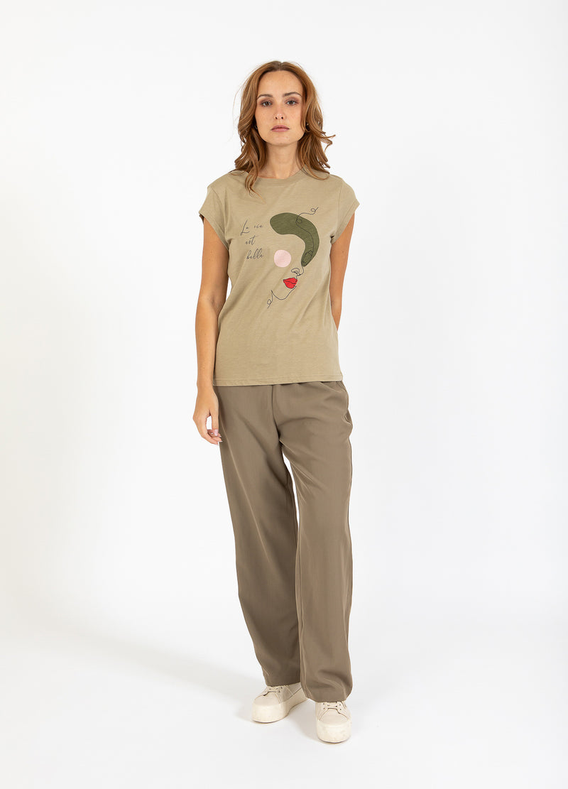 CC Heart CC HEART MABEL TROUSERS Pants Sand olive - 406