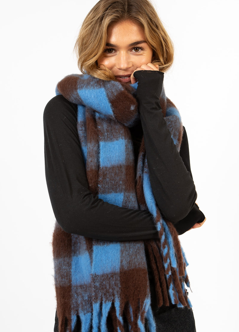 CC Heart CC HEART MAREN SCARF Accessories Blue/brown check - 542