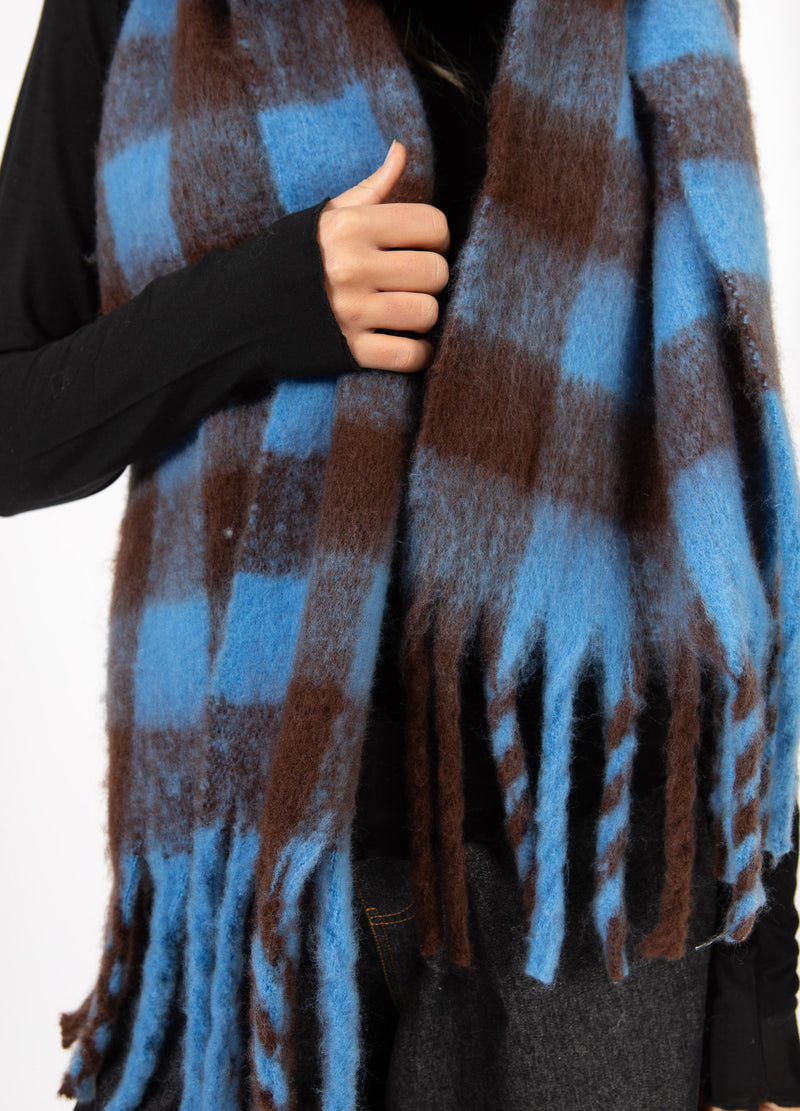 CC Heart CC HEART MAREN SCARF Accessories Blue/brown check - 542