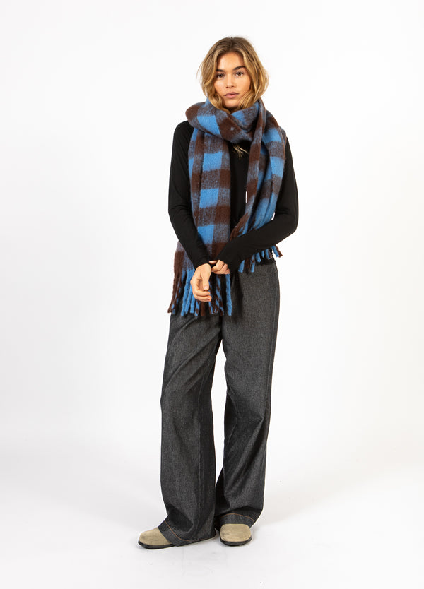 CC Heart CC HEART MAREN SCARF Accessories Blue/brown check - 542