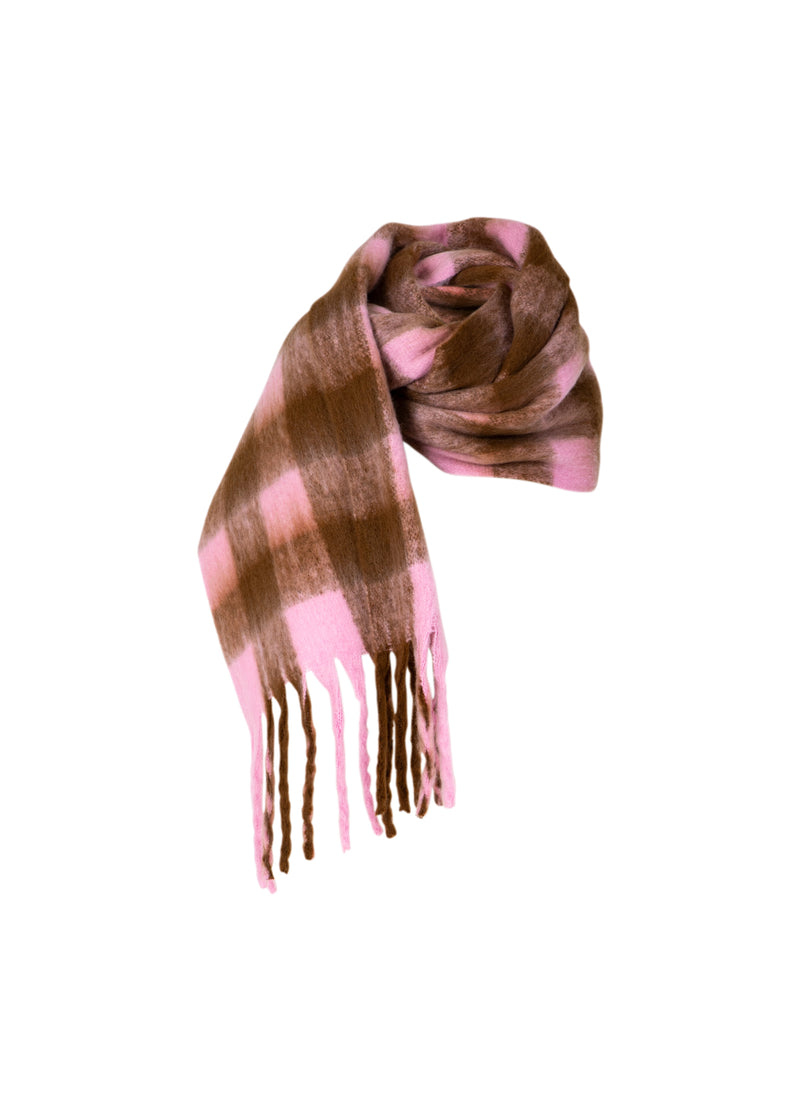 CC Heart CC HEART MAREN SCARF Accessories Brown/pink check - 543