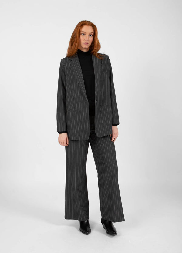 CC Heart CC HEART MAXINE OVERSIZED BLAZER Blazer Grey pinstripe - 120
