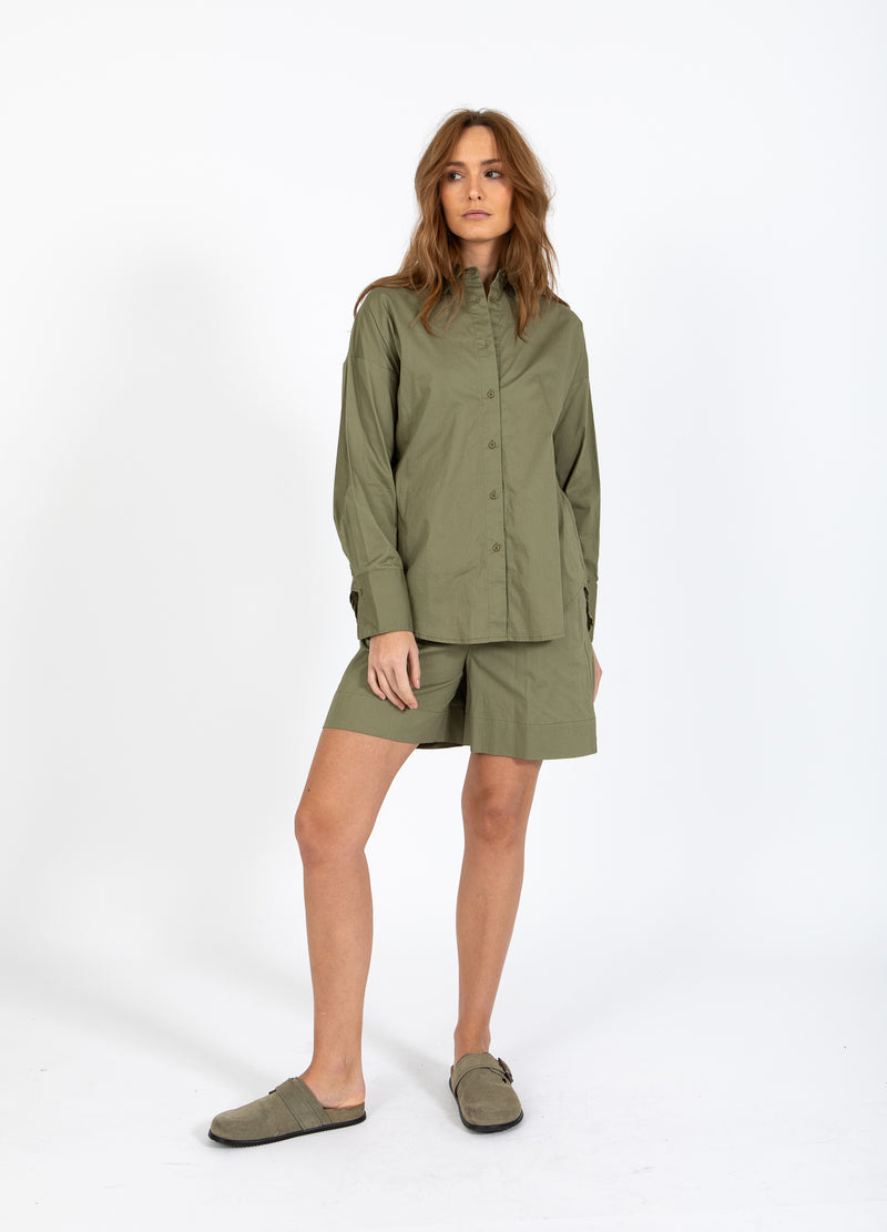 CC Heart CC HEART MILLIE SOLID LOOSE SHIRT Shirt/Blouse Khaki - 467