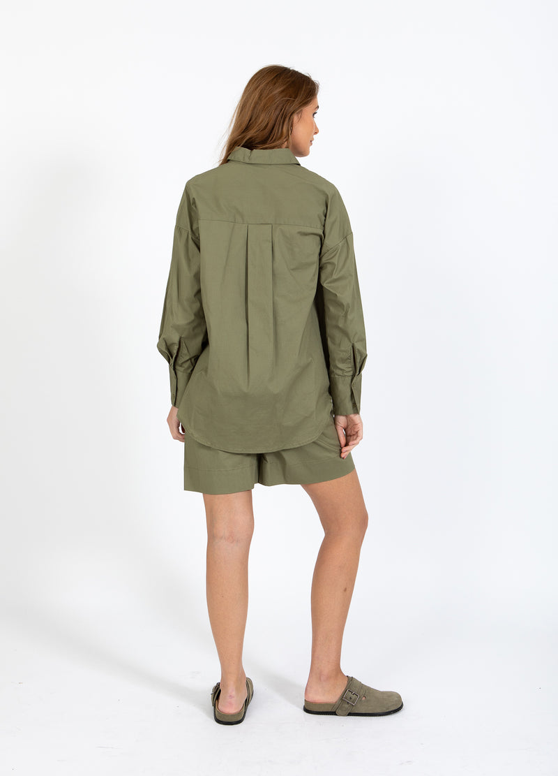 CC Heart CC HEART MILLIE SOLID LOOSE SHIRT Shirt/Blouse Khaki - 467