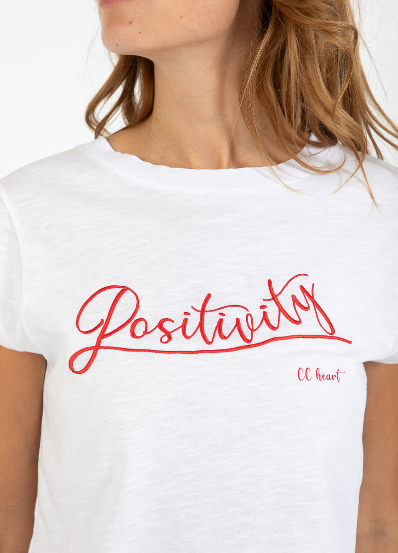 CC Heart CC HEART POSITIVITY T-SHIRT - CAP SLEEVE T-Shirt White - 200