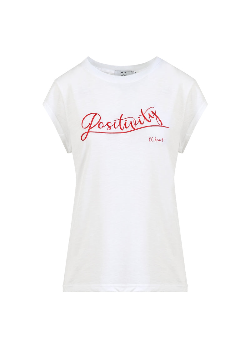 CC Heart CC HEART POSITIVITY T-SHIRT - CAP SLEEVE T-Shirt White - 200