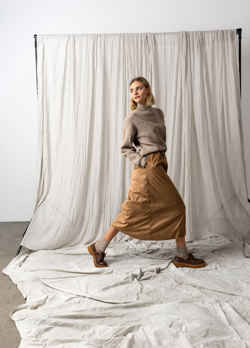 CC Heart CC HEART ROMY LONG SKIRT Skirt Golden brown - 792