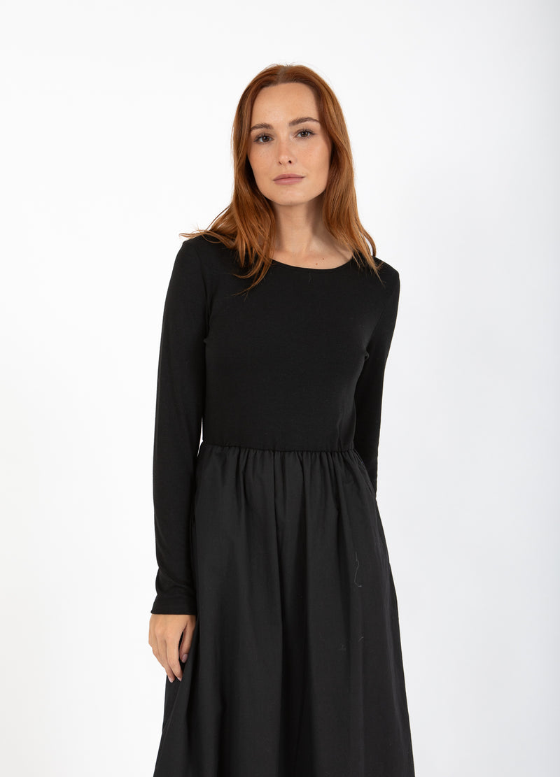 CC Heart CC HEART RYLAN MIX DRESS LONG SLEEVE Dress Black - 100