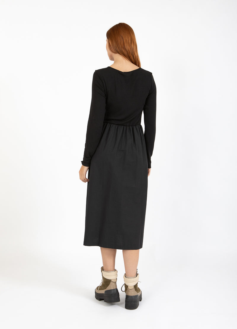 CC Heart CC HEART RYLAN MIX DRESS LONG SLEEVE Dress Black - 100