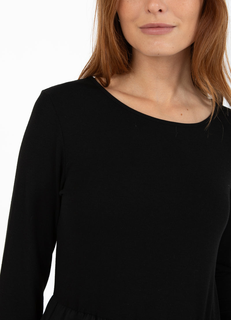 CC Heart CC HEART RYLAN MIX DRESS LONG SLEEVE Dress Black - 100