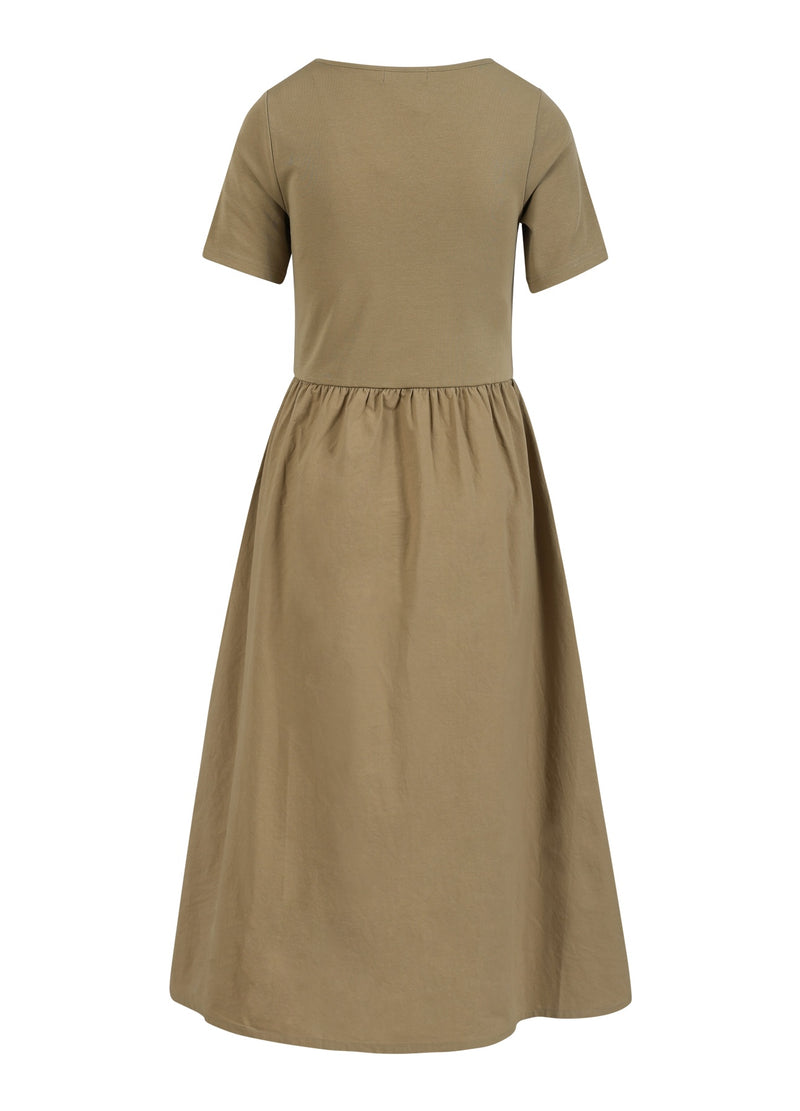 CC Heart CC HEART RYLAN MIX DRESS SHORT SLEEVE Dress Sand olive - 406