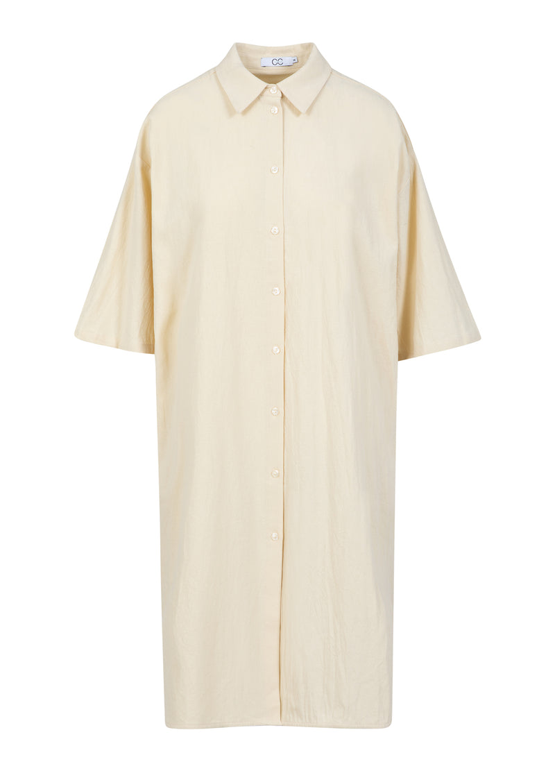 CC Heart CC HEART SCOUT LINEN-LOOK SHIRT DRESS Dress Light honey - 790