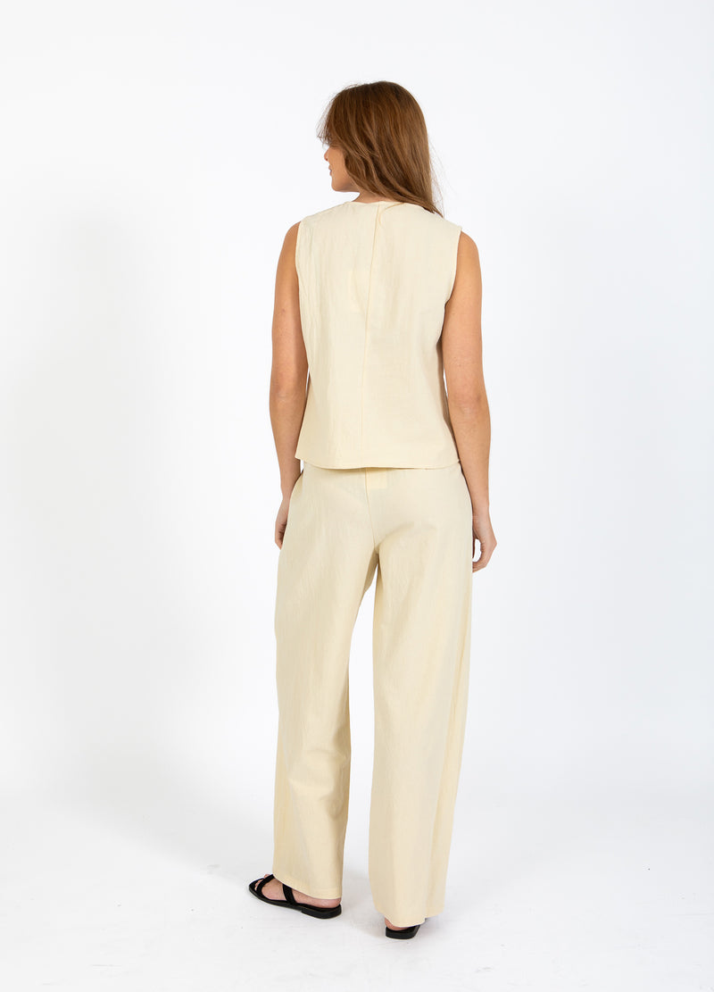 CC Heart CC HEART SCOUT LINEN-LOOK VEST TOP Vest Light honey - 790