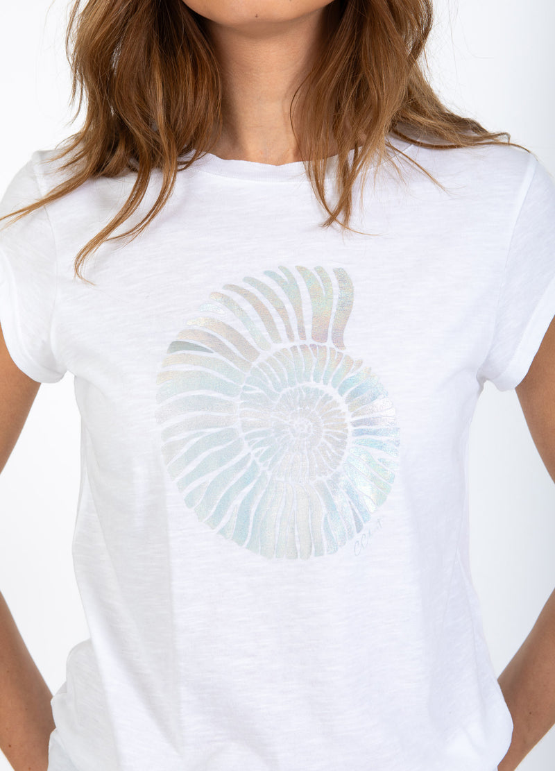 CC Heart CC HEART SHELL TEE - CAP SLEEVE T-Shirt White - 200