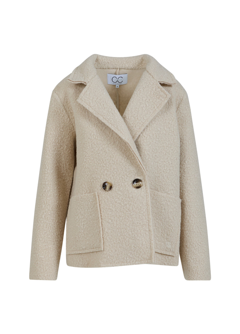 CC Heart CC HEART SIENNA LOOSE BOUCLE JACKET Outerwear Off White - 202