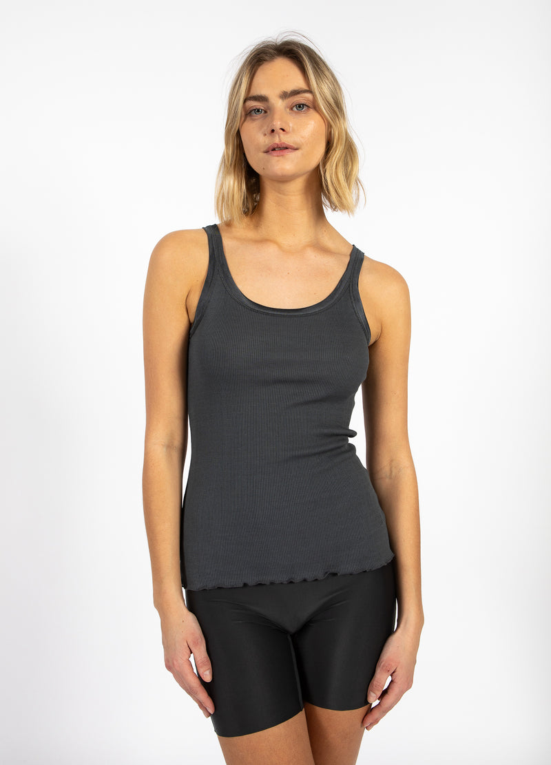CC Heart CC HEART SILK TOP Top - Short sleeve Dark Stone Grey - 149