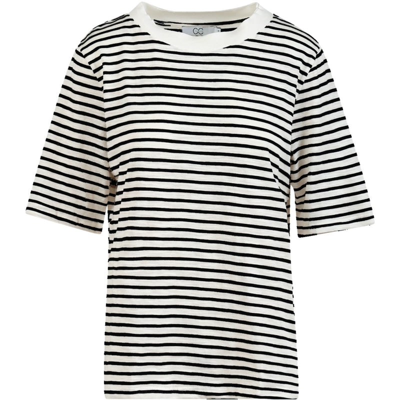 CC Heart CC HEART SILLA STRIPE SHORT SLEEVE T-SHIRT T-Shirt Off white/navy stipes - 258