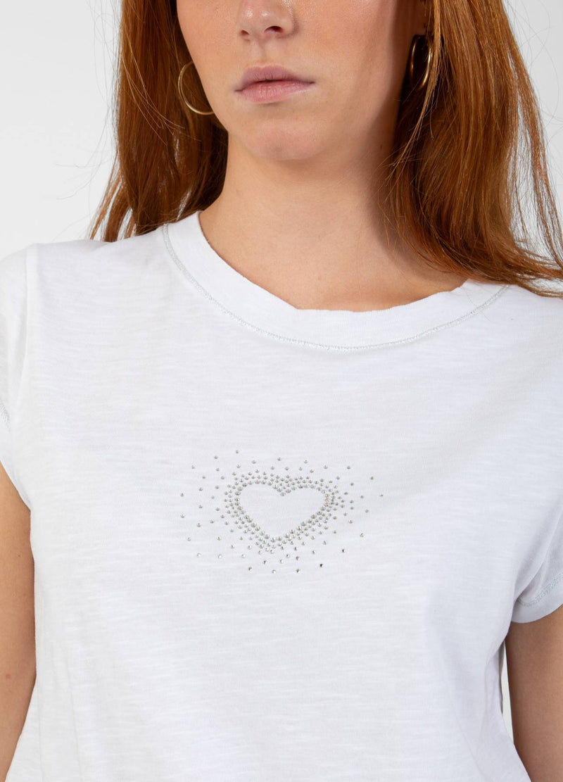 CC Heart CC HEART SIMILI T-SHIRT - SHORT SLEEVE T-Shirt White - 200