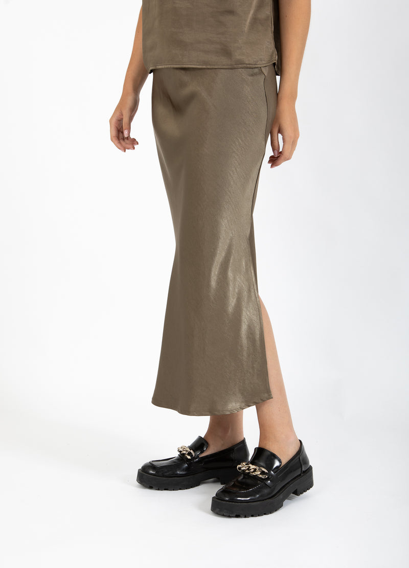 CC Heart CC HEART SKYLER MIDI SKIRT Skirt Army - 407