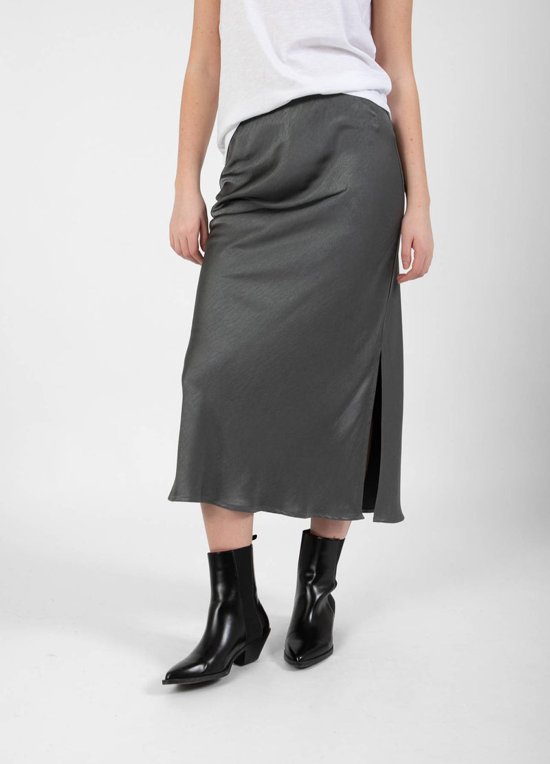 CC Heart CC HEART SKYLER MIDI SKIRT Skirt Dark Stone Grey - 149