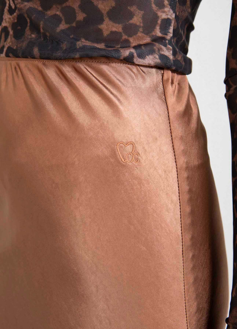 CC Heart CC HEART SKYLER MIDI SKIRT Skirt Metallic brown - 333