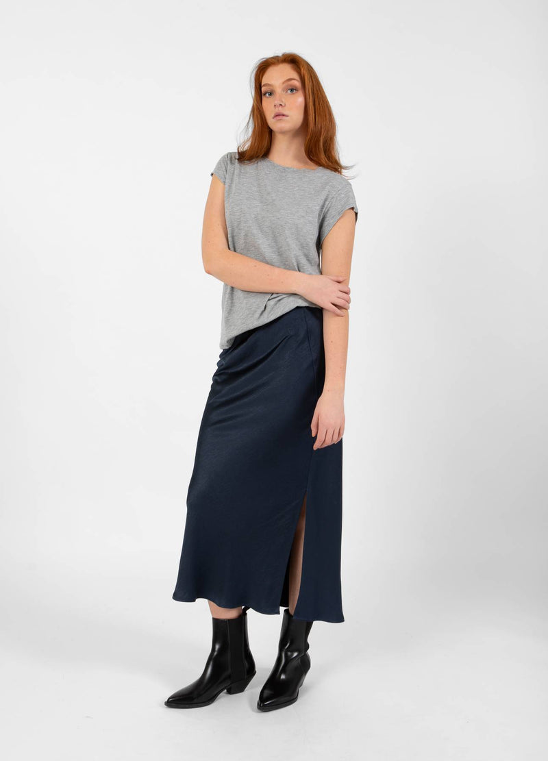 CC Heart CC HEART SKYLER MIDI SKIRT Skirt Navy - 563