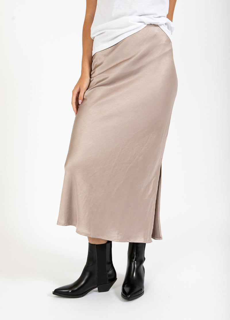 CC Heart CC HEART SKYLER MIDI SKIRT Skirt Warm grey - 197