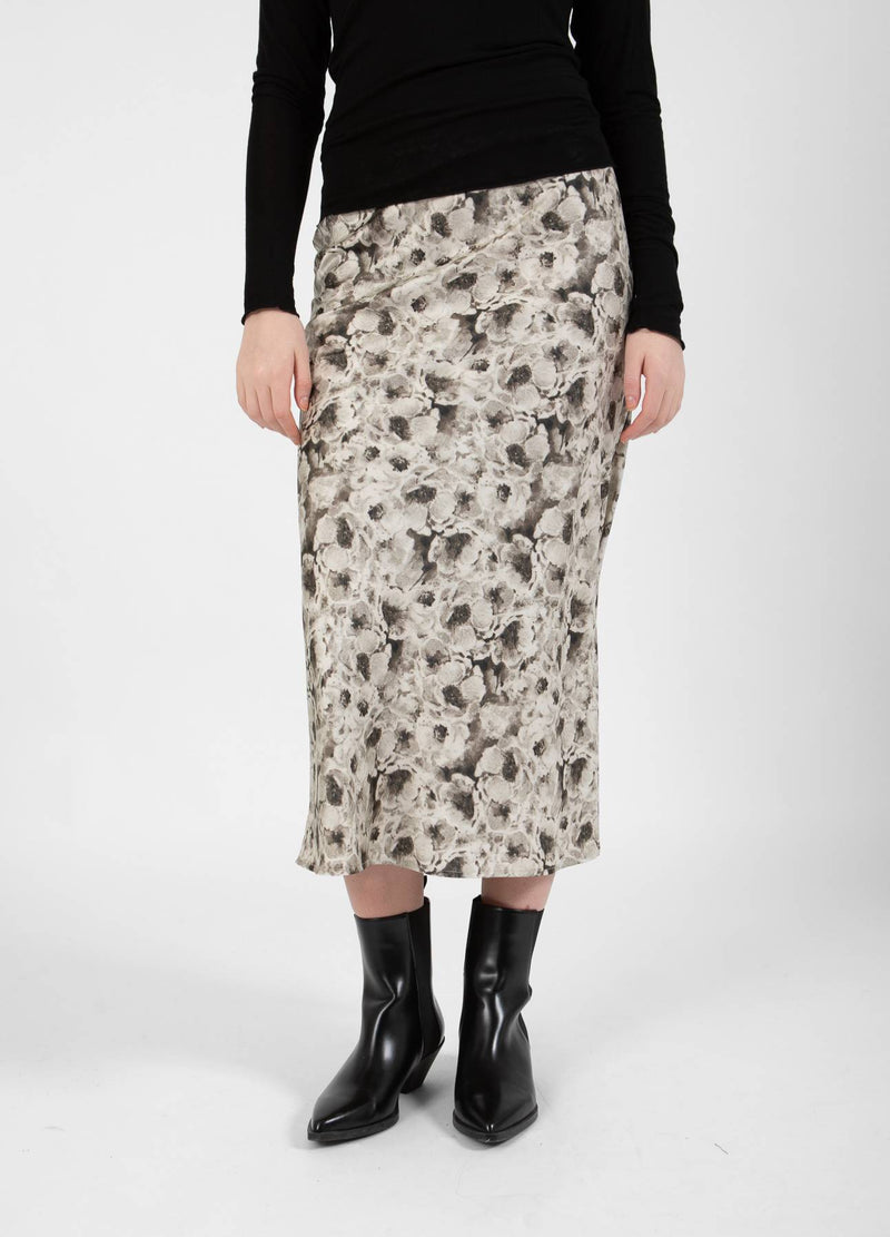 CC Heart CC HEART SKYLER MIDI SKIRT M. PRINT Skirt Black/cream rose - 166