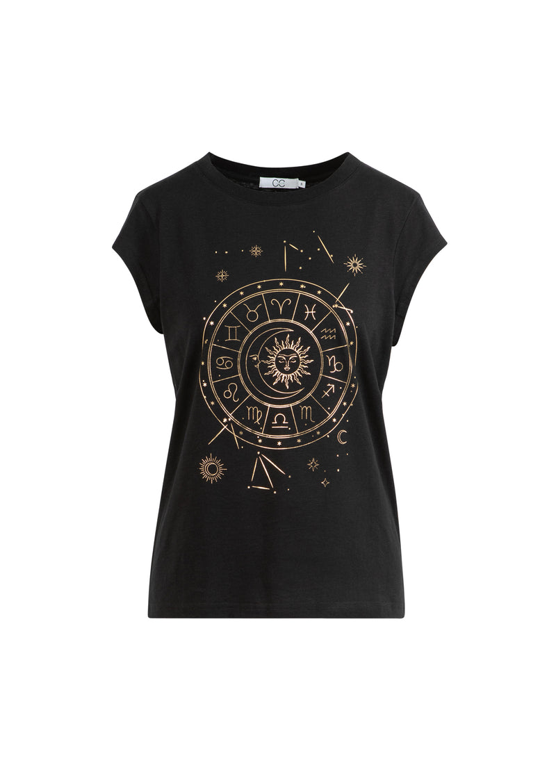 CC Heart CC HEART SOLEIL TEE - CAP SLEEVES T-Shirt Black - 100