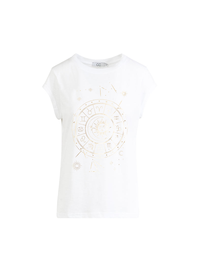 CC Heart CC HEART SOLEIL TEE - CAP SLEEVES T-Shirt White - 200