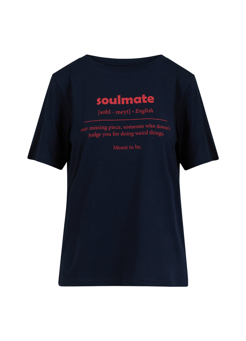 CC Heart CC HEART SOULMATE T-SHIRT - MEDIUM SLEEVE T-Shirt Night Sky Blue - 502