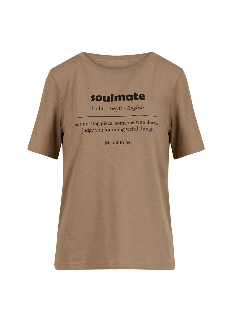 CC Heart CC HEART SOULMATE T-SHIRT - MEDIUM SLEEVE T-Shirt Warm Sand - 307