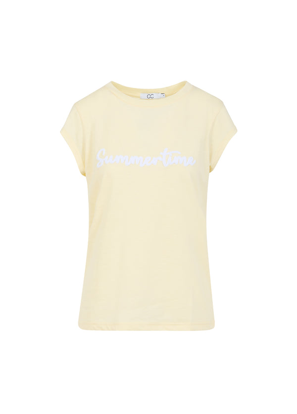 CC Heart CC HEART SUMMER TEE - CAP SLEEVE T-Shirt Light honey - 790
