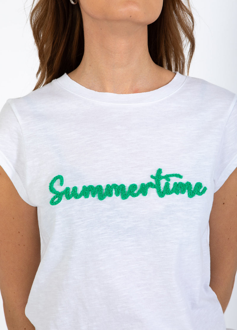 CC Heart CC HEART SUMMER TEE - CAP SLEEVE T-Shirt White - 200