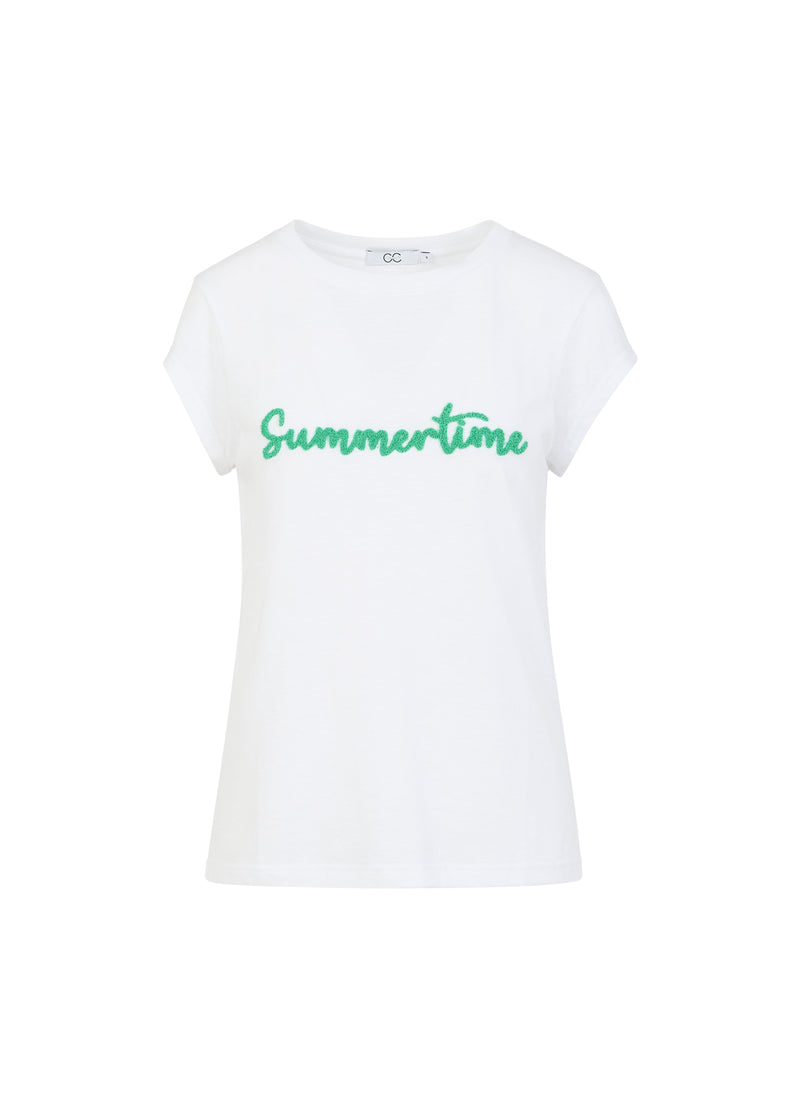 CC Heart CC HEART SUMMER TEE - CAP SLEEVE T-Shirt White - 200