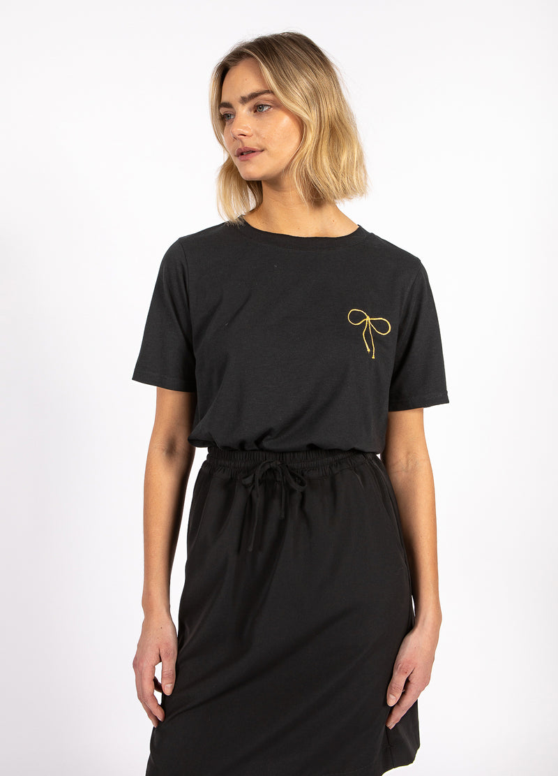 CC Heart CC HEART TINY BOW TEE T-Shirt Black - 100