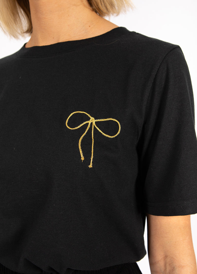 CC Heart CC HEART TINY BOW TEE T-Shirt Black - 100