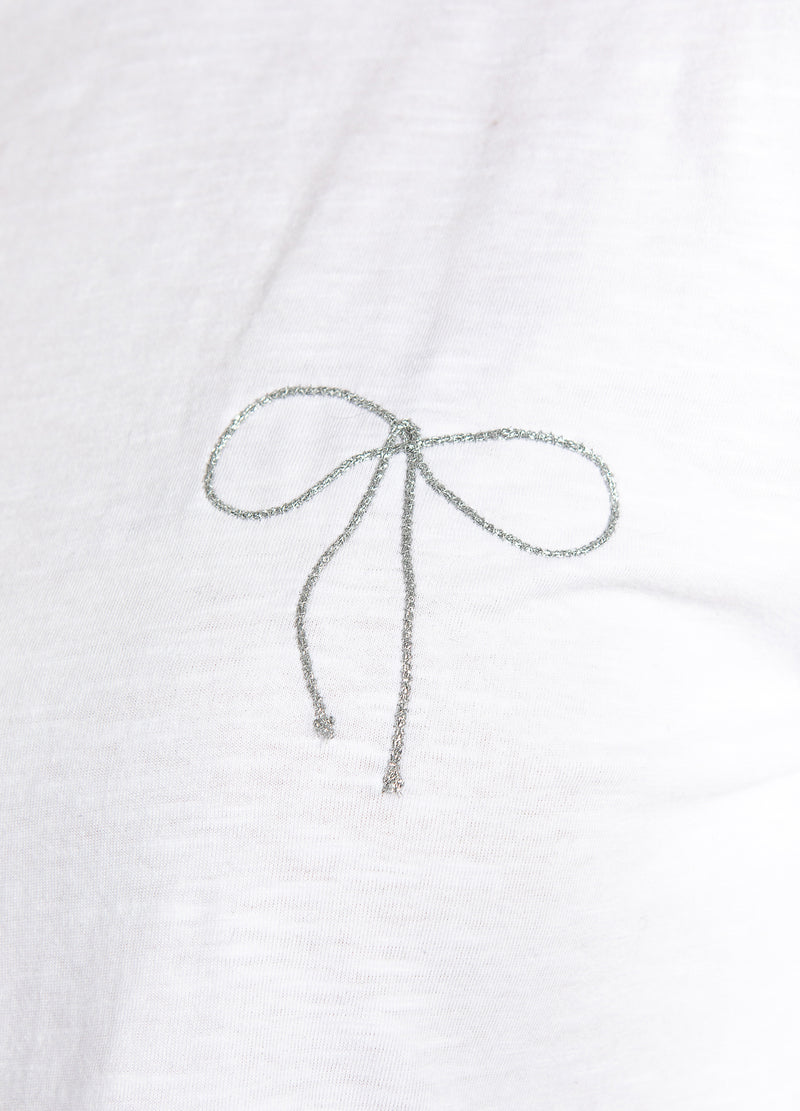 CC Heart CC HEART TINY BOW TEE T-Shirt White - 200