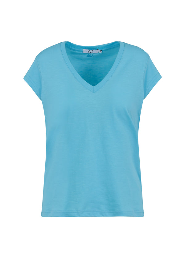 CC Heart CC HEART V-NECK T-SHIRT T-Shirt Aqua blue - 585