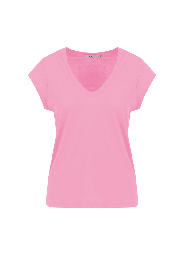 CC Heart CC HEART V-NECK T-SHIRT T-Shirt Baby pink - 615